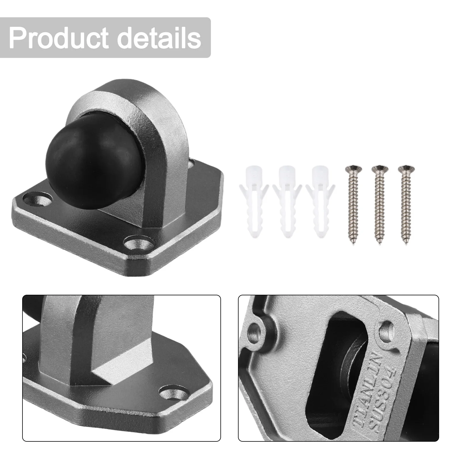 Furniture Hardware Brands - Butoir de porte mural anti-vent en
