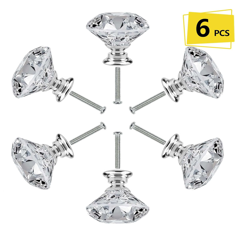 Furniture Hardware Bolts - Lot de 6 boutons de meuble