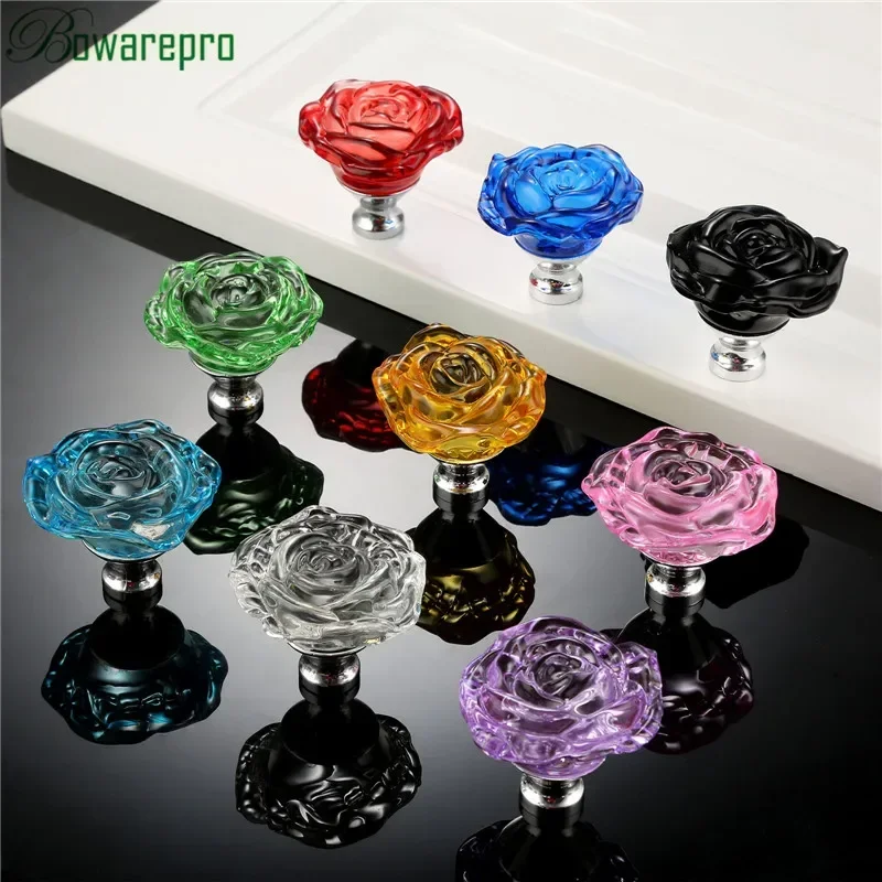 Bowarepro 50MM cristal Rose ve - Furniture Hardware Bolts avis et prix